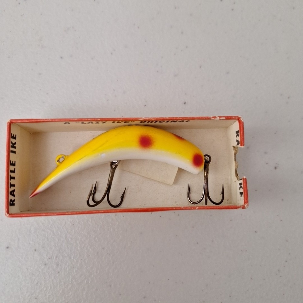 Vintage 1970's LAZY IKE #3 Fishing Lure *In Wrong Box* MADE IN USA - Picture 7 of 13